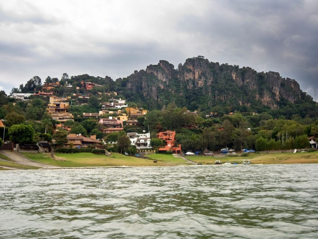 Valle de bravo seen from The boat, Mexico