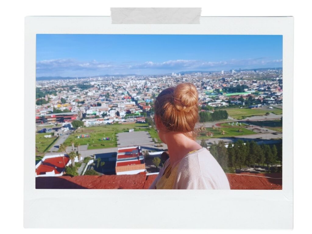 View over the town from the Cholula Pyramid