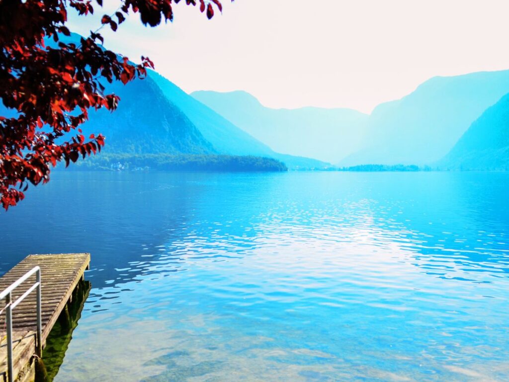 Lake in the Austrian Alps in Summer