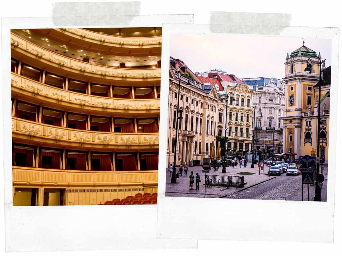 Opera from inside in Vienna Austria