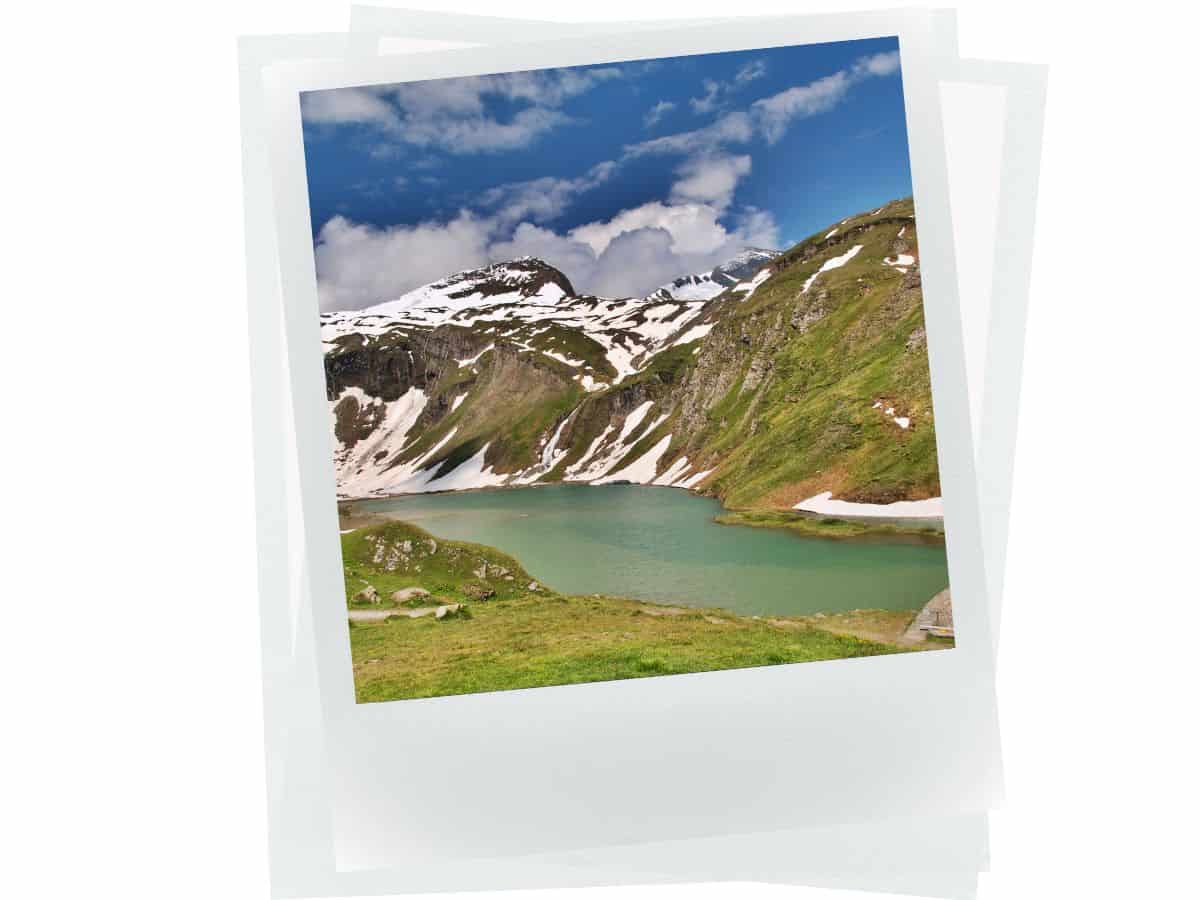 Emerald Lake in Austrian Alps