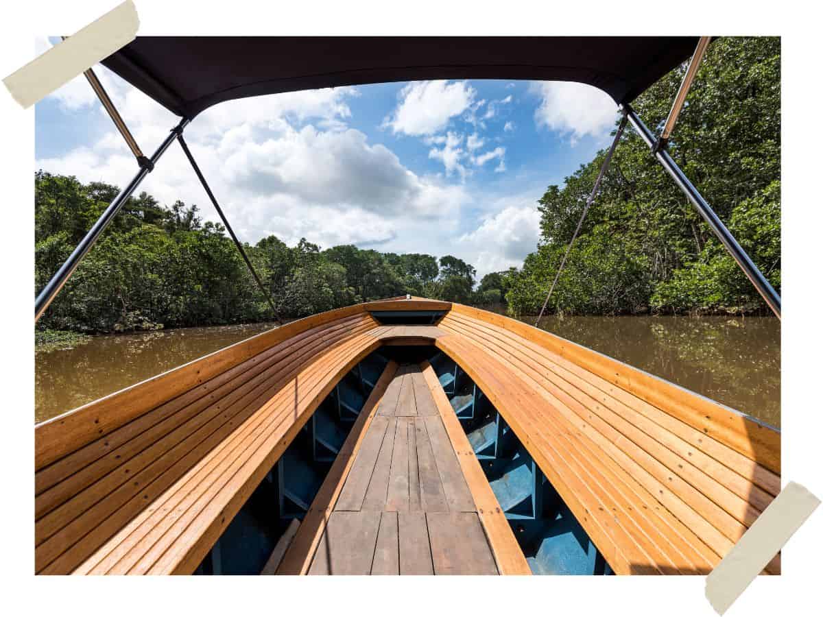 Boat ride in Borneo, Malaysia