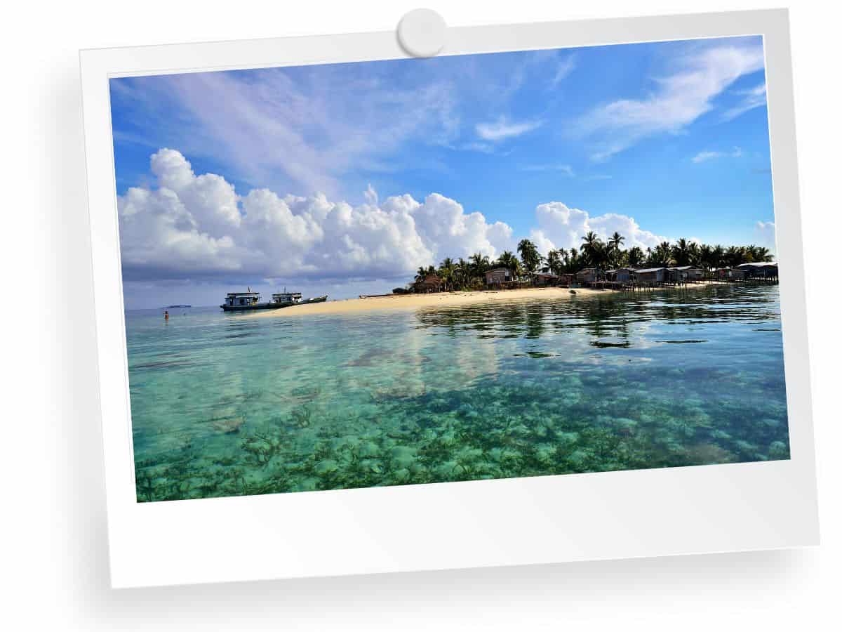 Pristine island in Borneo, Malaysia