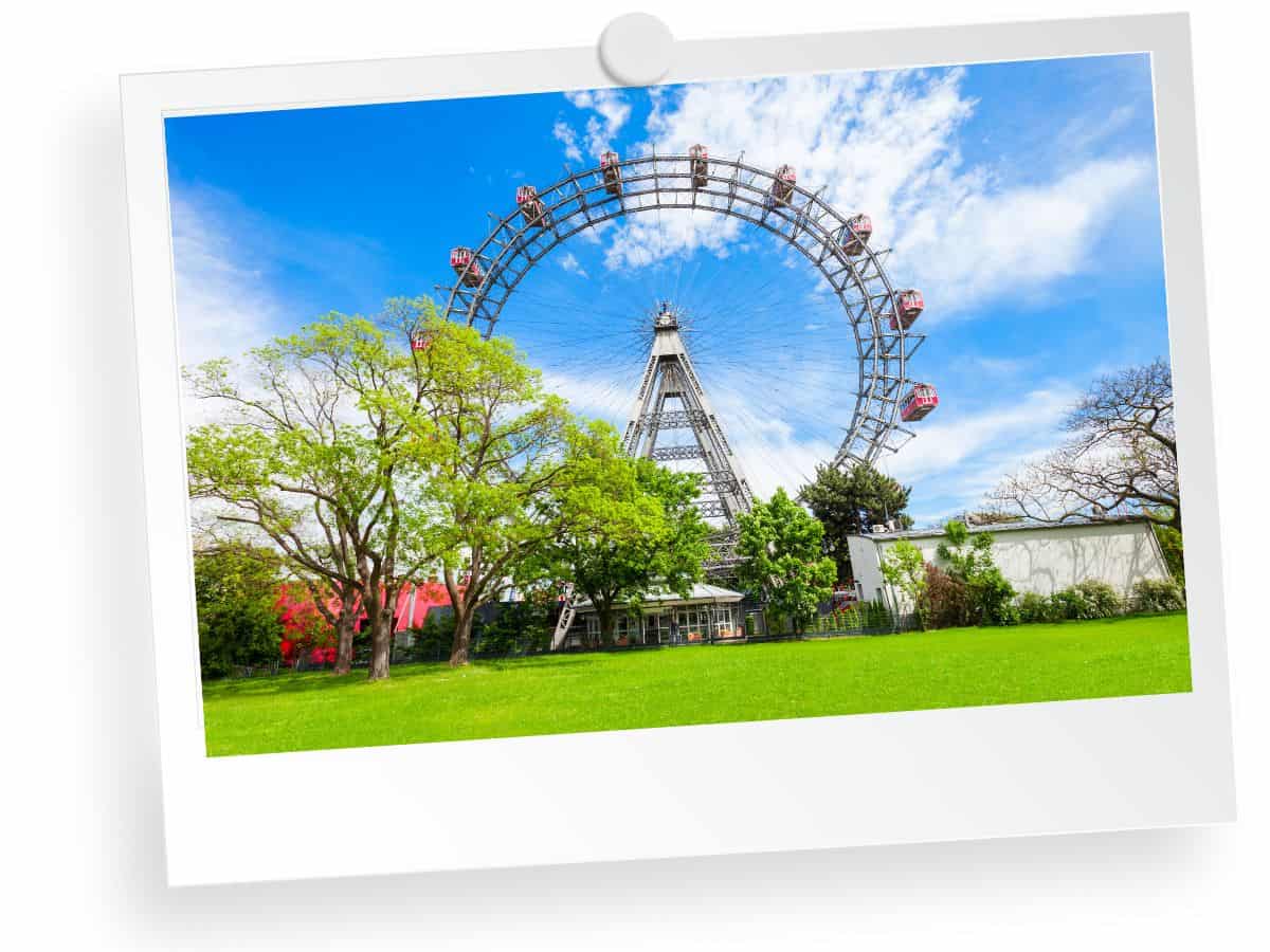 Giant Ferris Wheel in Prater Vienna, Austria