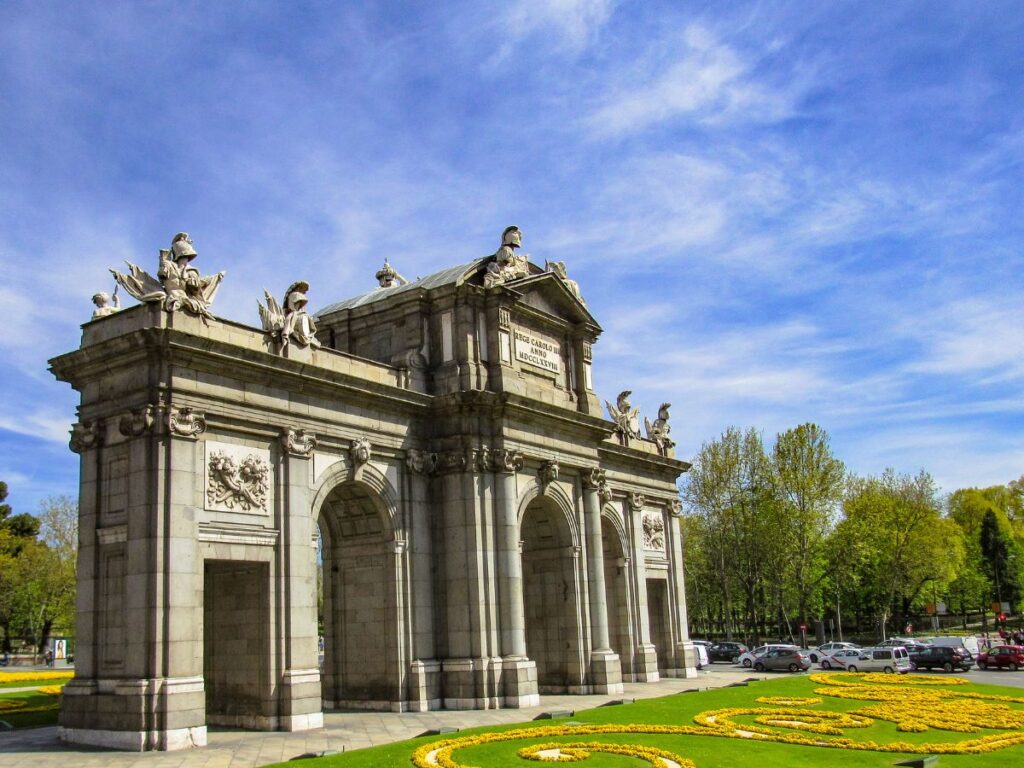 Visiting Puerta de Alcala, Madrid, Spain