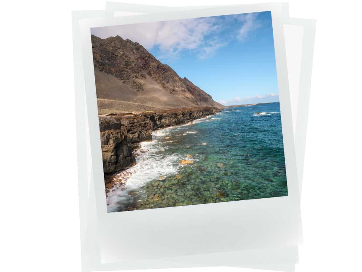 Pristine beach in El Hierro, Spain