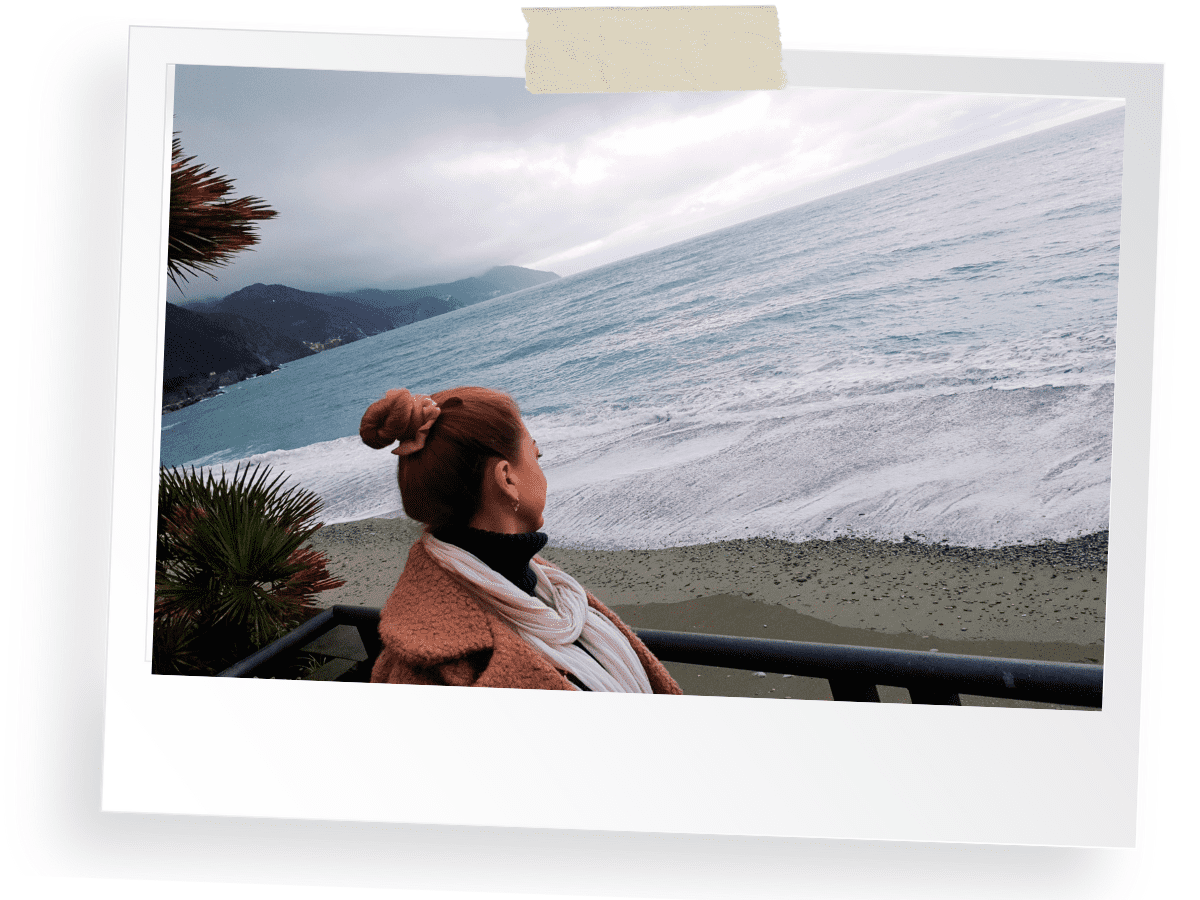 Taking in The sea in Monterosso, Cinque Terre