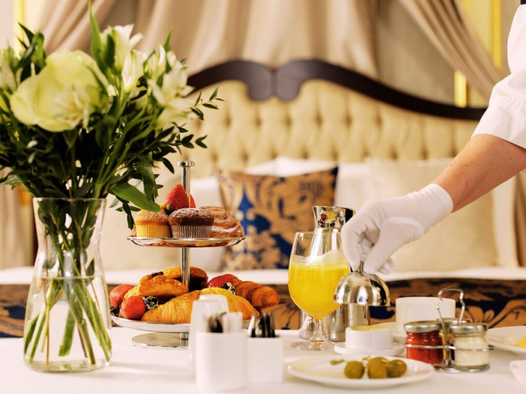 Breakfast in Monaco hotel