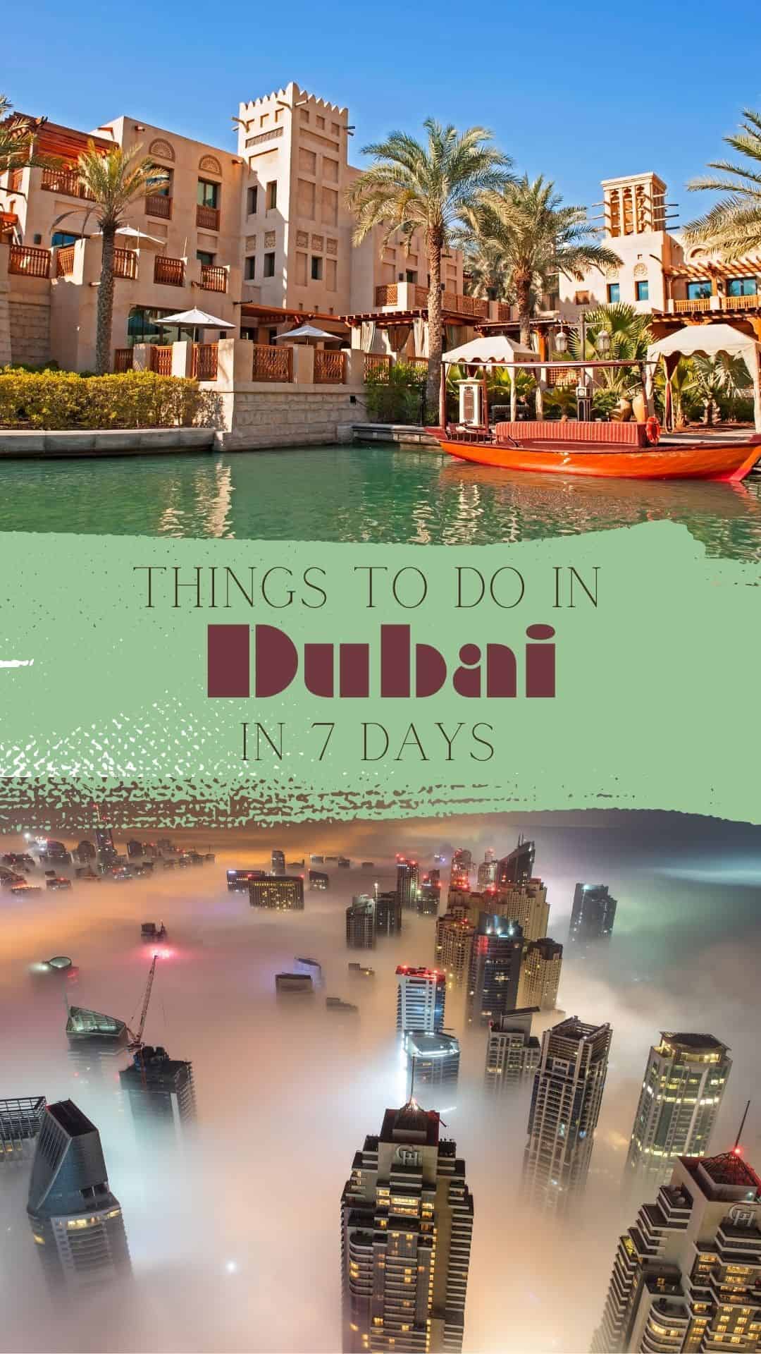 Best 7 Days Itinerary In Dubai