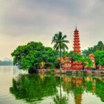 Vietnam Hanoi Tran Quoc Pagoda, Temple, famous sites