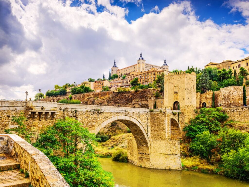 The Alcazar of Toledo, Mirador de Valle, Tagus River, Toledo Spain