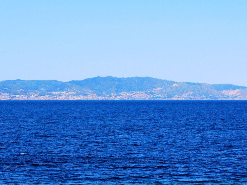 view from Mediterranean Sea to Mediterranean Coast, Europe