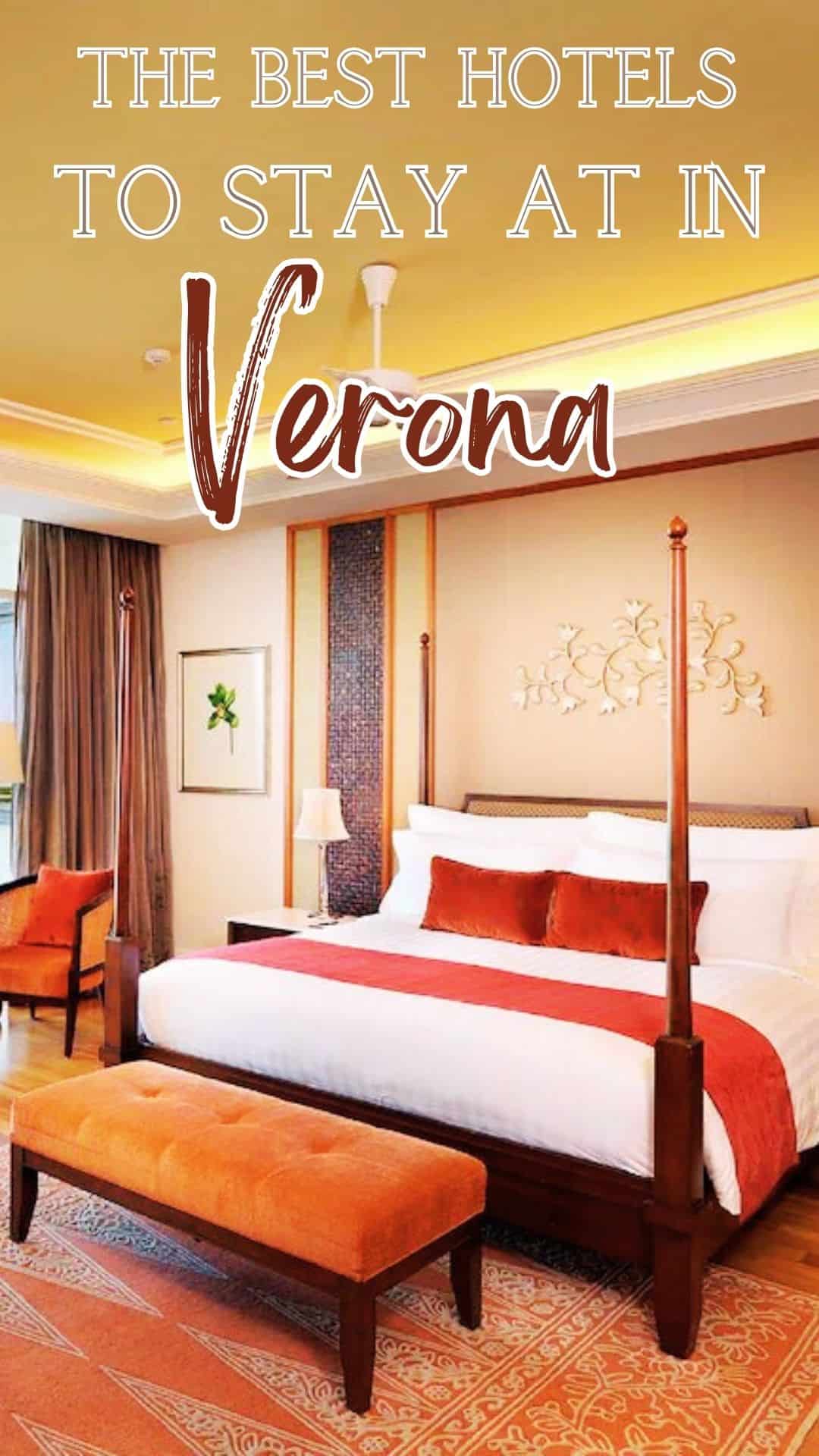 luxury boutique hotel room in Verona, Italy