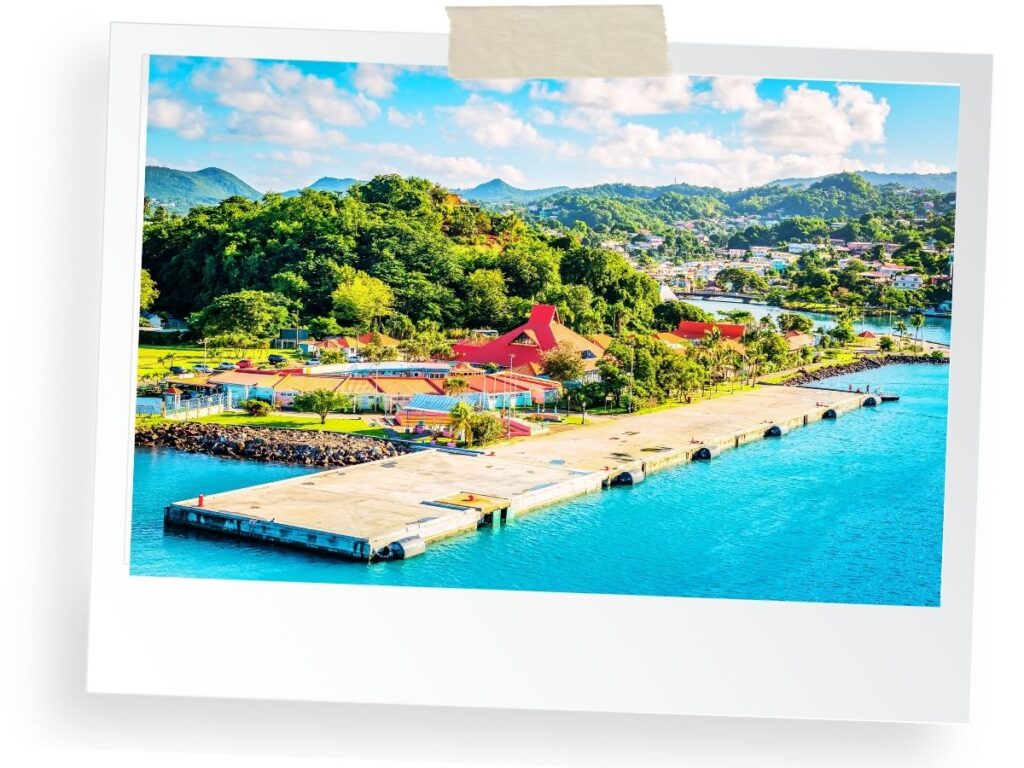 Luxury Christmas Escapes, Saint Lucia view form water