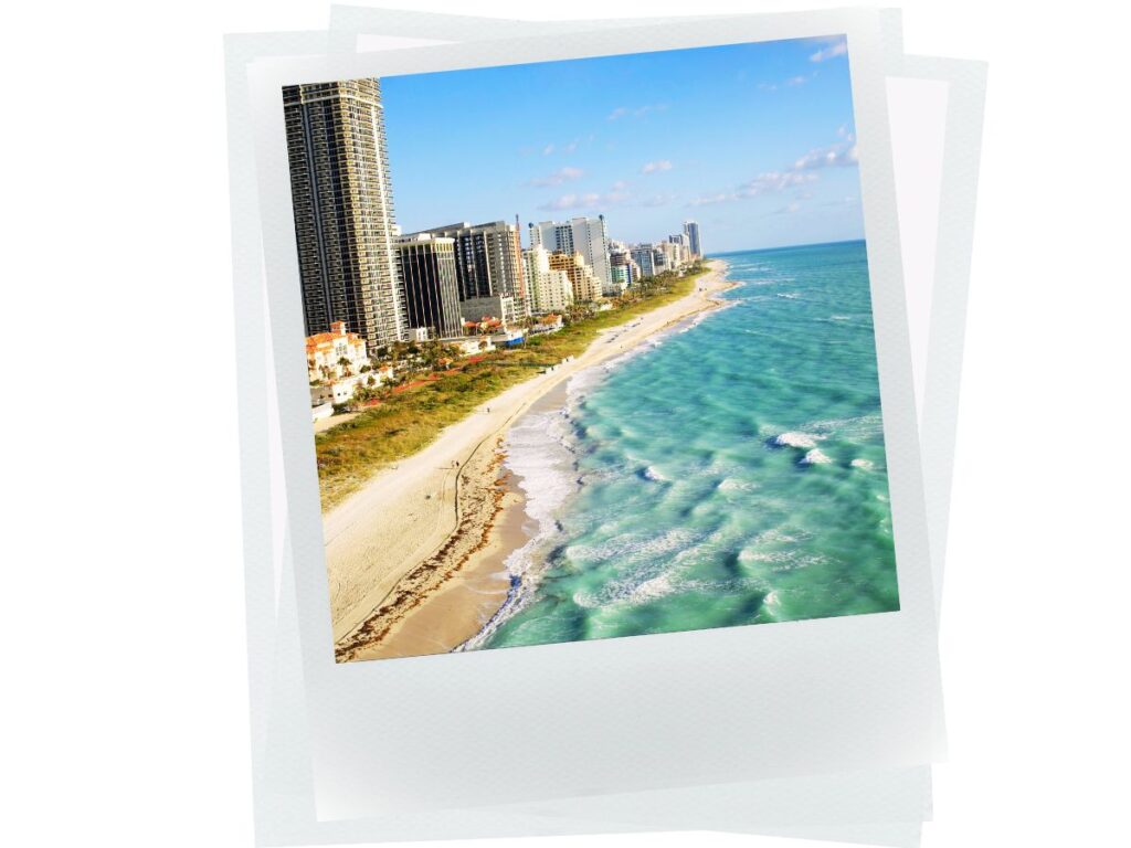 aerial view of Miami Beach