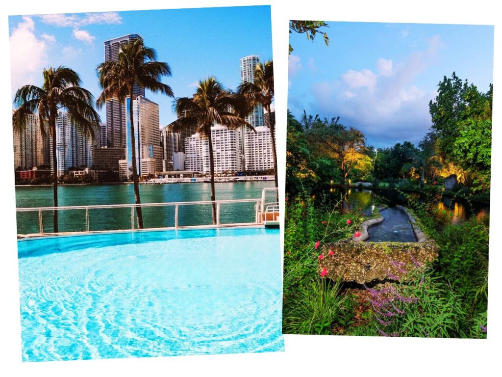 view of Miami River from the hotel pool