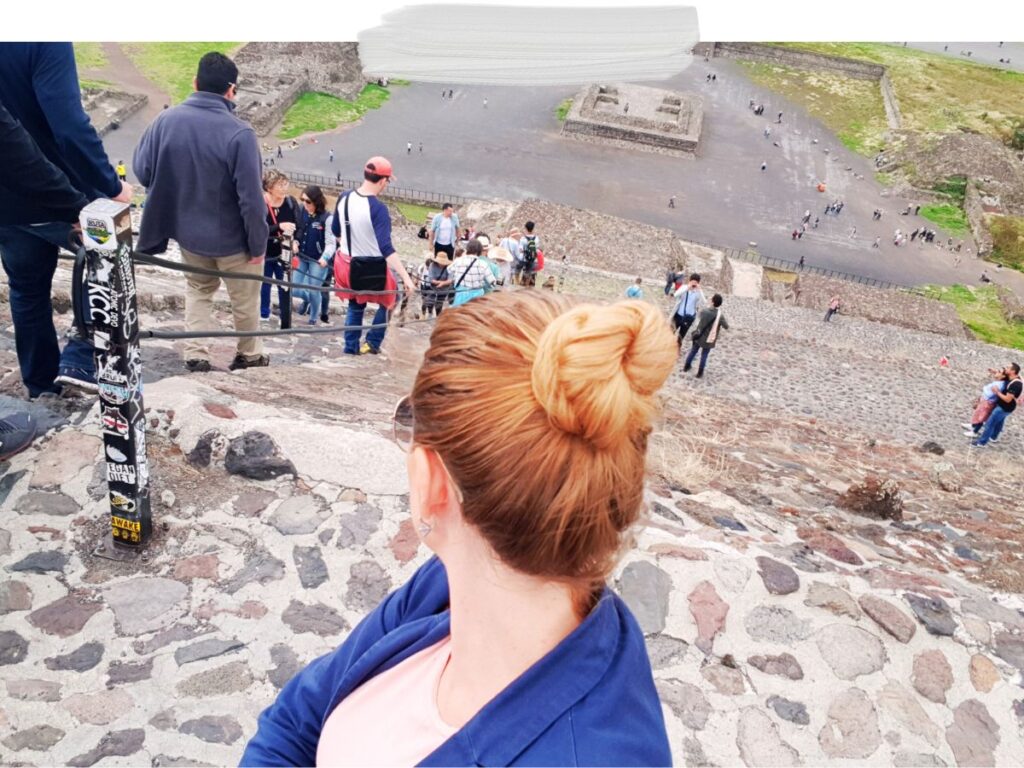 selfie from Teotihuacan, The Pyramid of Sun