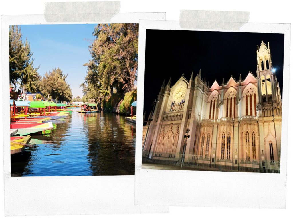 relaxing afternoon in Trajineras in Xochimilco Mexico