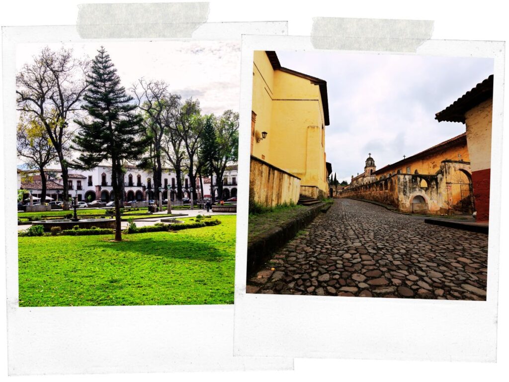 Patzcuaro cobblestone street