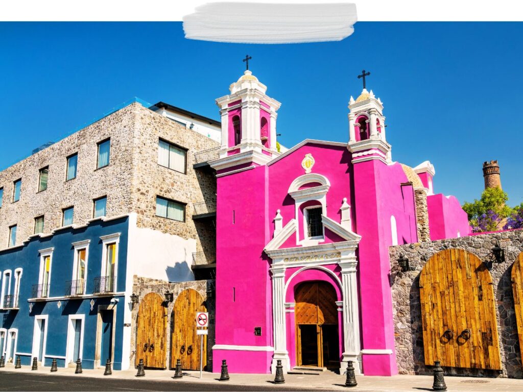 Pink Church in Cholula