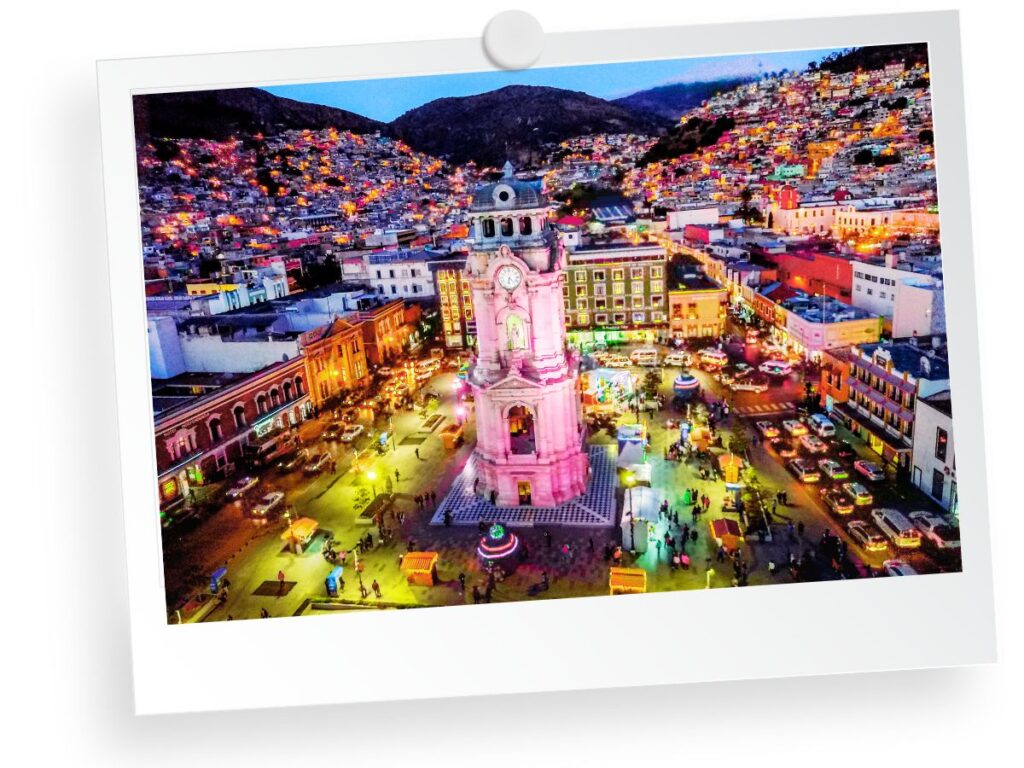 aerial view of Pachuca Tower Clock