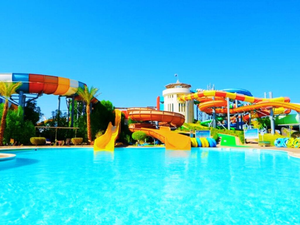 Aquatic trils and attractions at Jaz Makadi Aquaviva, Makadi Bay, Hurghada