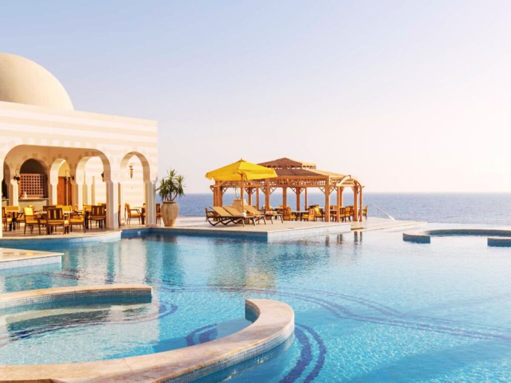 Infinit swimming pool in Hurghada, Egypt