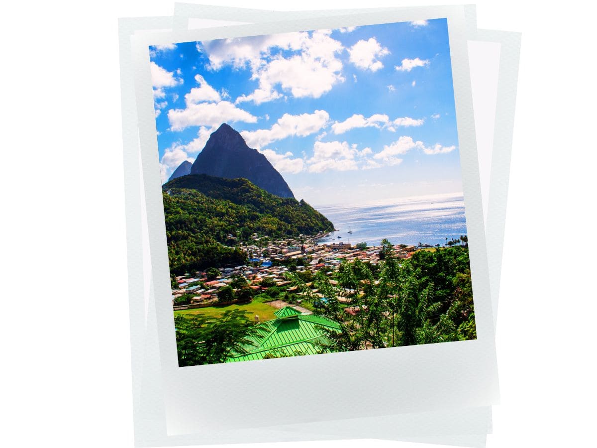 St. Lucia view from above