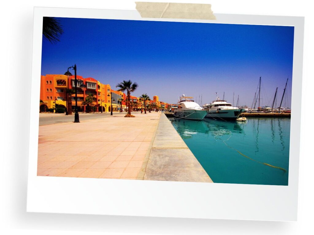 Stroll in Hurghada Marina, Egypt