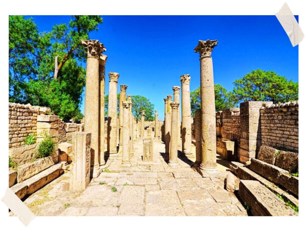 Archaeological site in Makthar, Tunisia