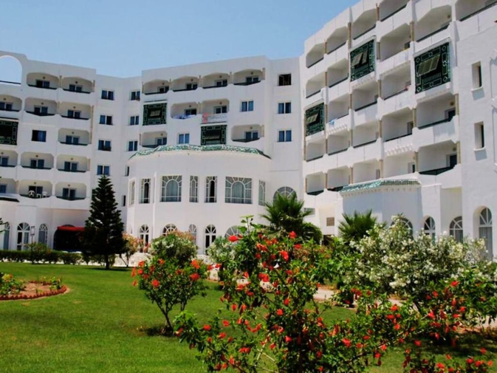 Beach hotel green garden, Sousse, Tunisia