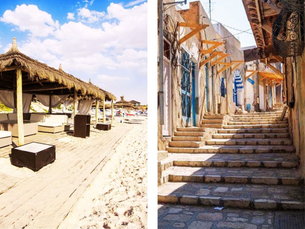 Colbstone streets in Tunisia