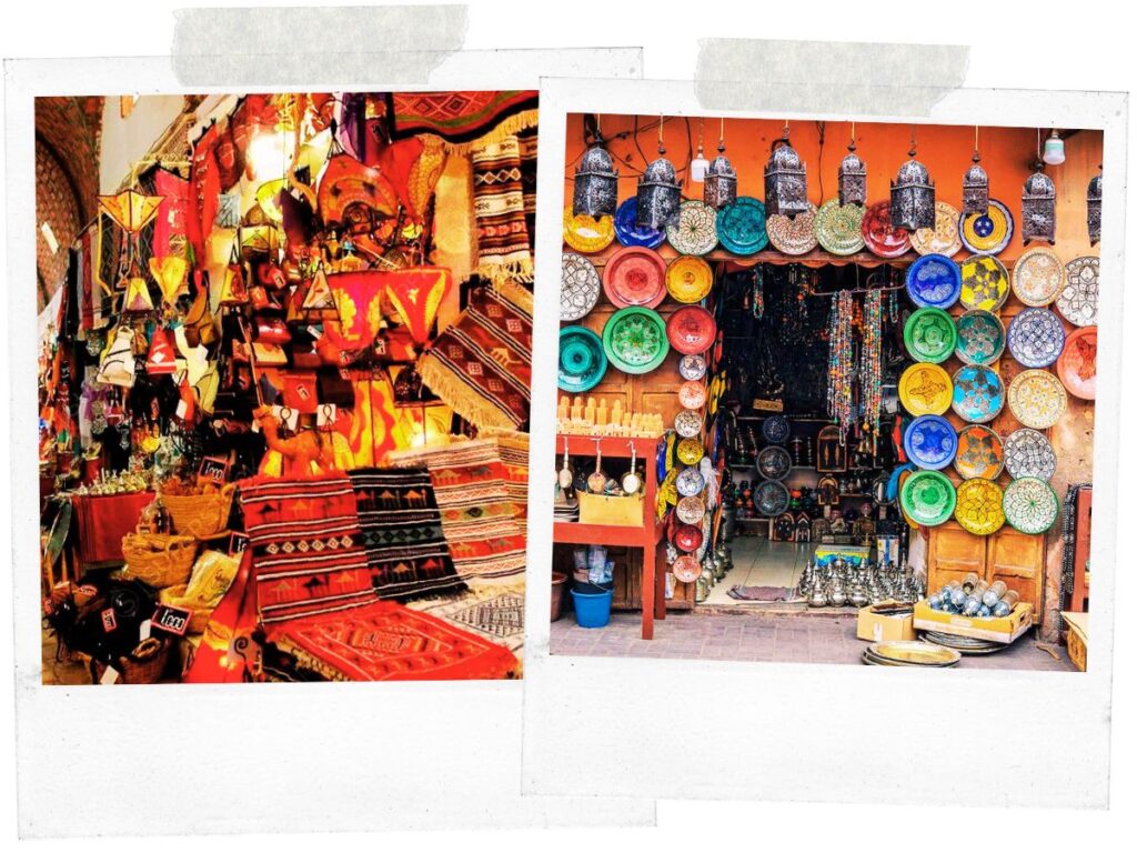 Hand-made crafts on sale in Sousse, Tunisia