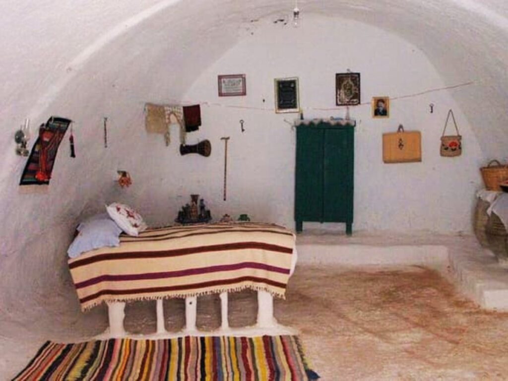 Inside room in Sahara Desert