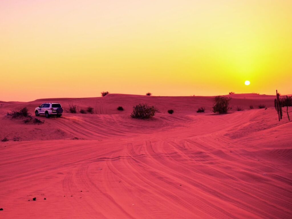 Jeep ride in Sahara Desert