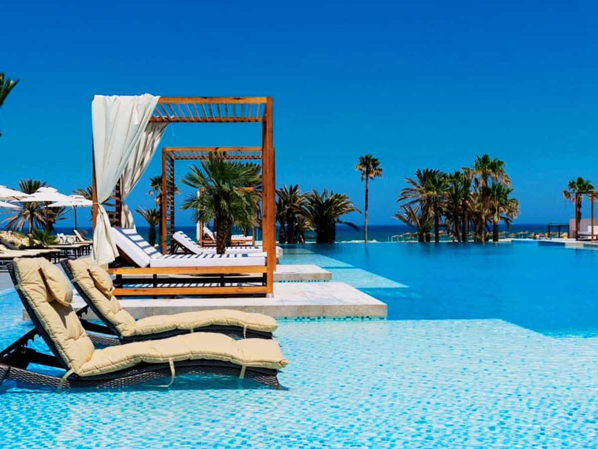 Pool Resort with water chairs, Sousse, Tunisia