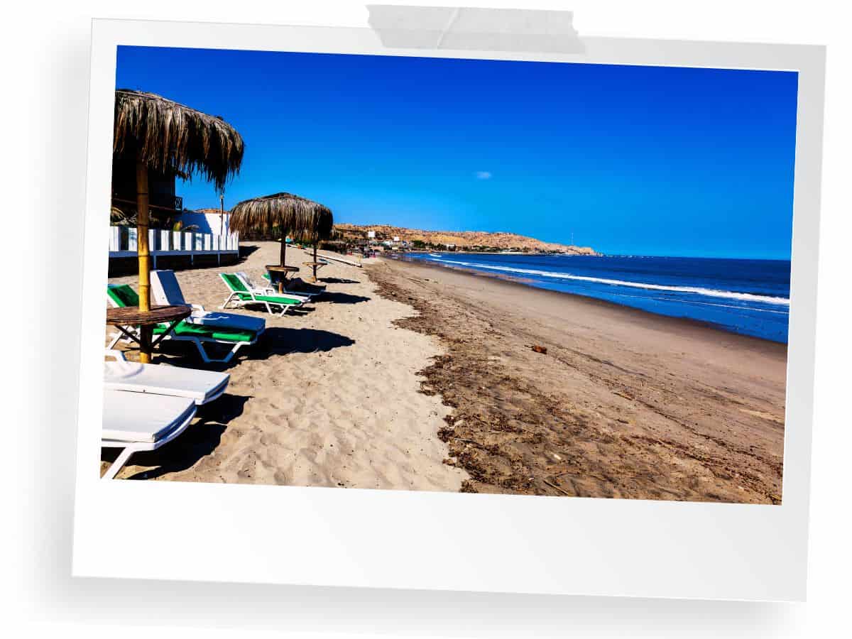 Relaxing Beach day in Mancora in Peru