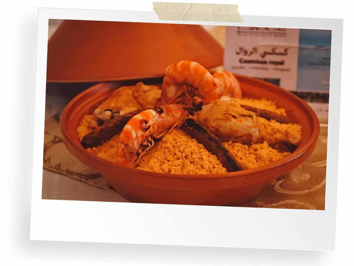 Tunisian traditional dish in Sousse, Tunisia