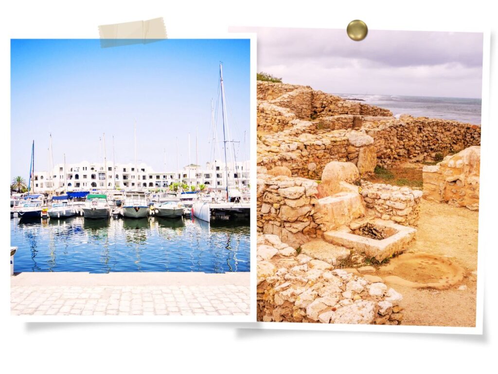 Yachts in the port in Sousse, Tunisia