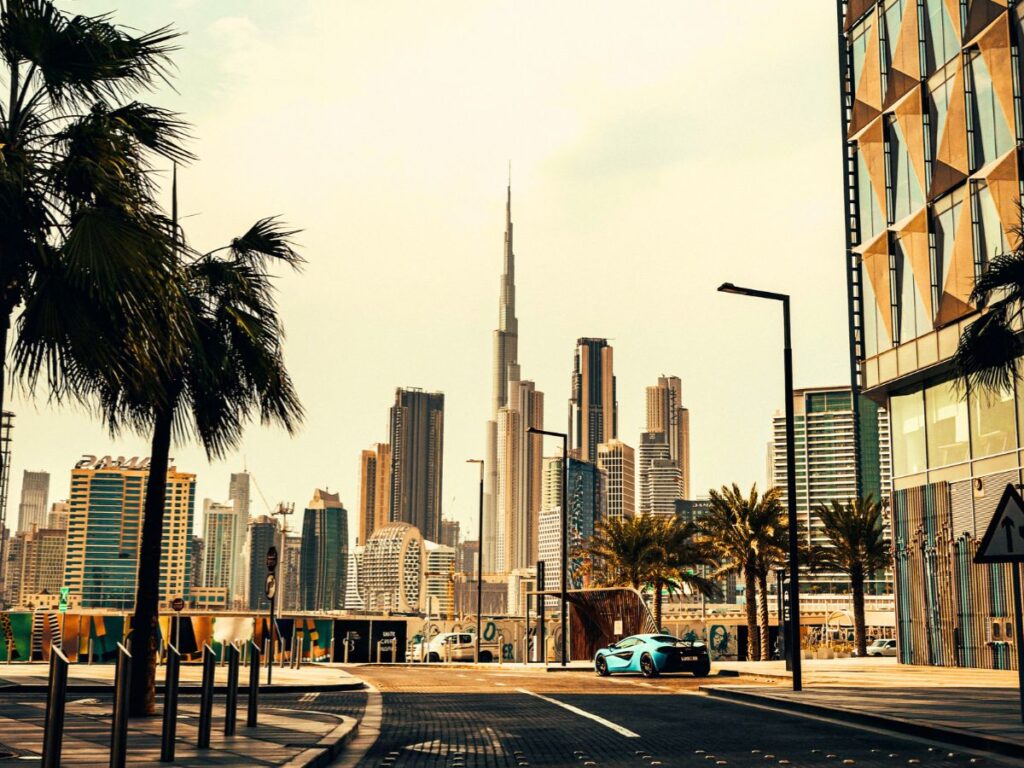 Dubai streets in Downtown