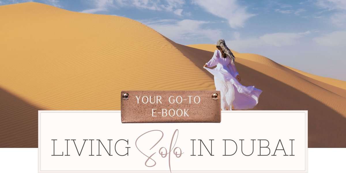 women alone in Dubai Desert Dunes